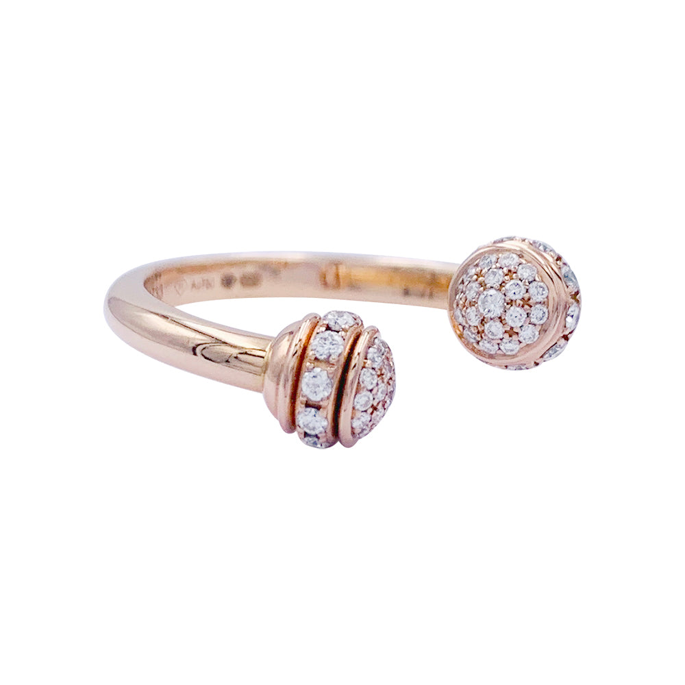 Piaget "Possession" ring, pink gold, diamonds.