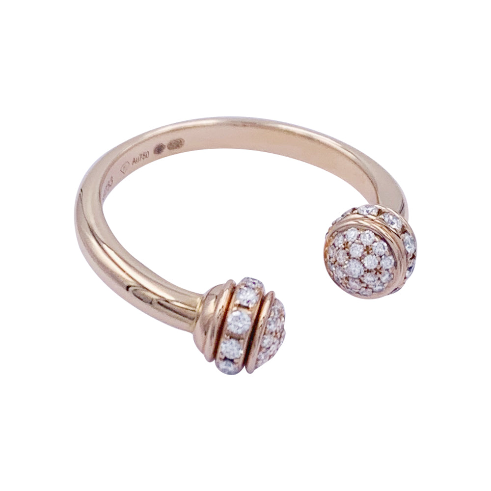 Piaget "Possession" ring, pink gold, diamonds.