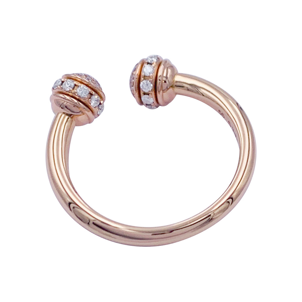 Piaget "Possession" ring, pink gold, diamonds.