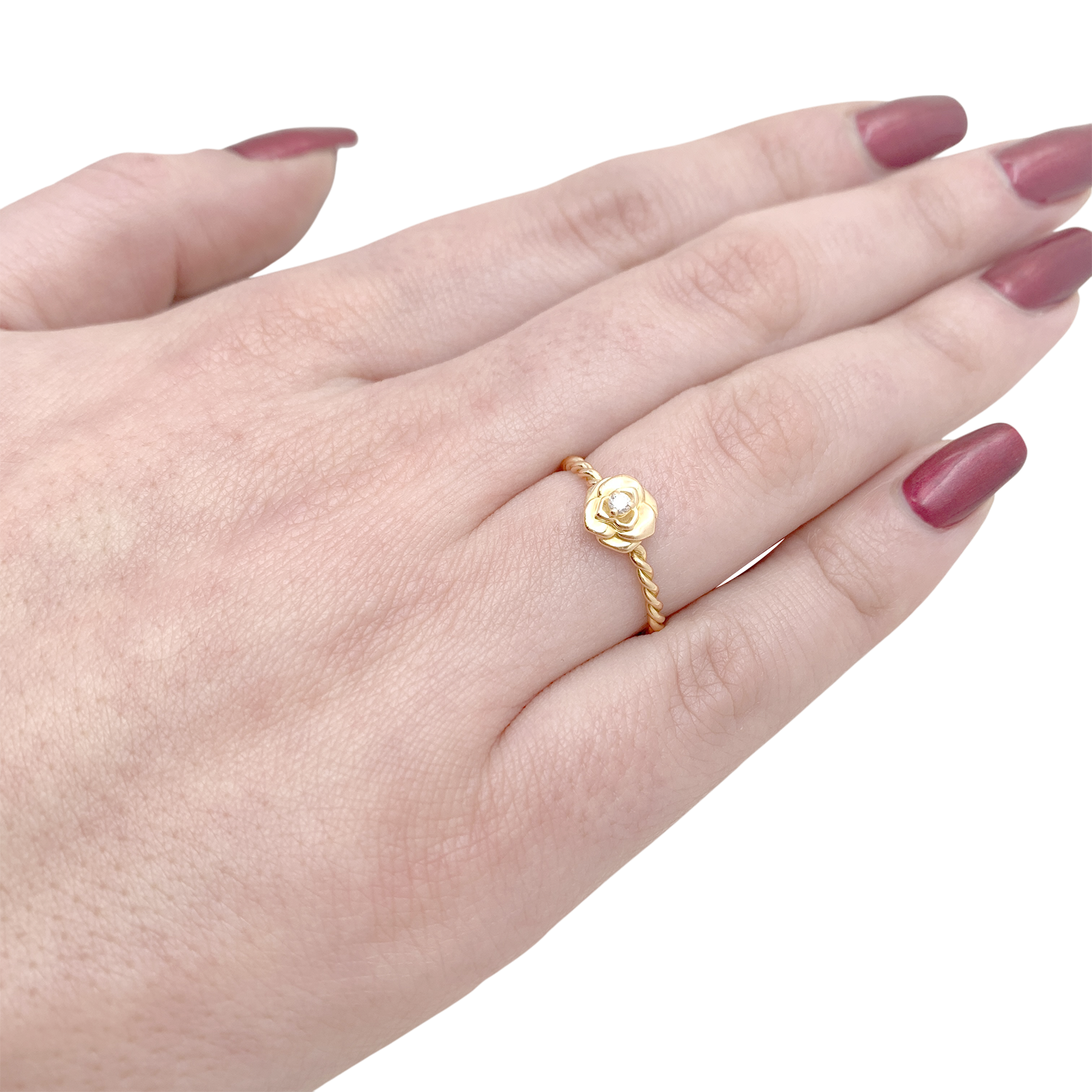 Piaget ring, "Rose Piaget", yellow gold, diamonds.