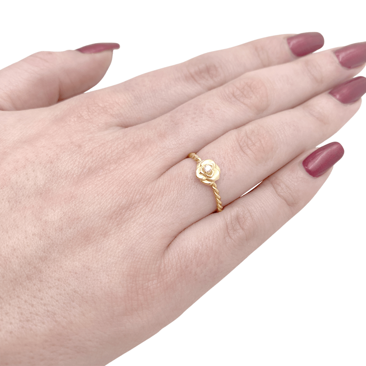 Bague Piaget, "Rose Piaget", or jaune, diamants. - Maison Eloe