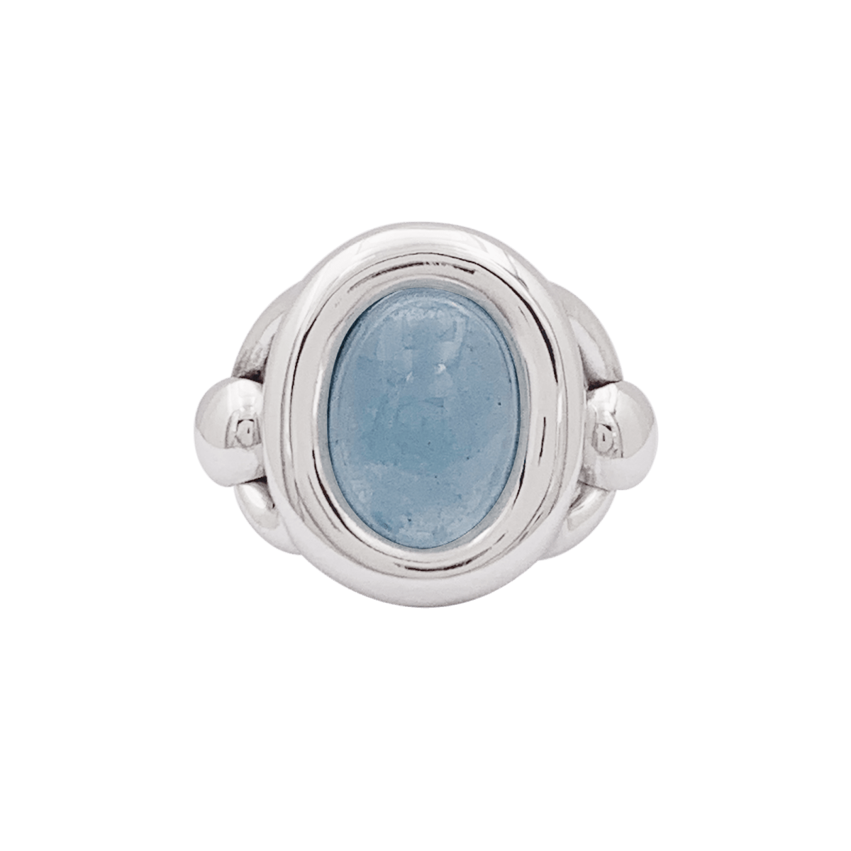 Bague Poiray, aigue - marine et or blanc - Maison Eloe