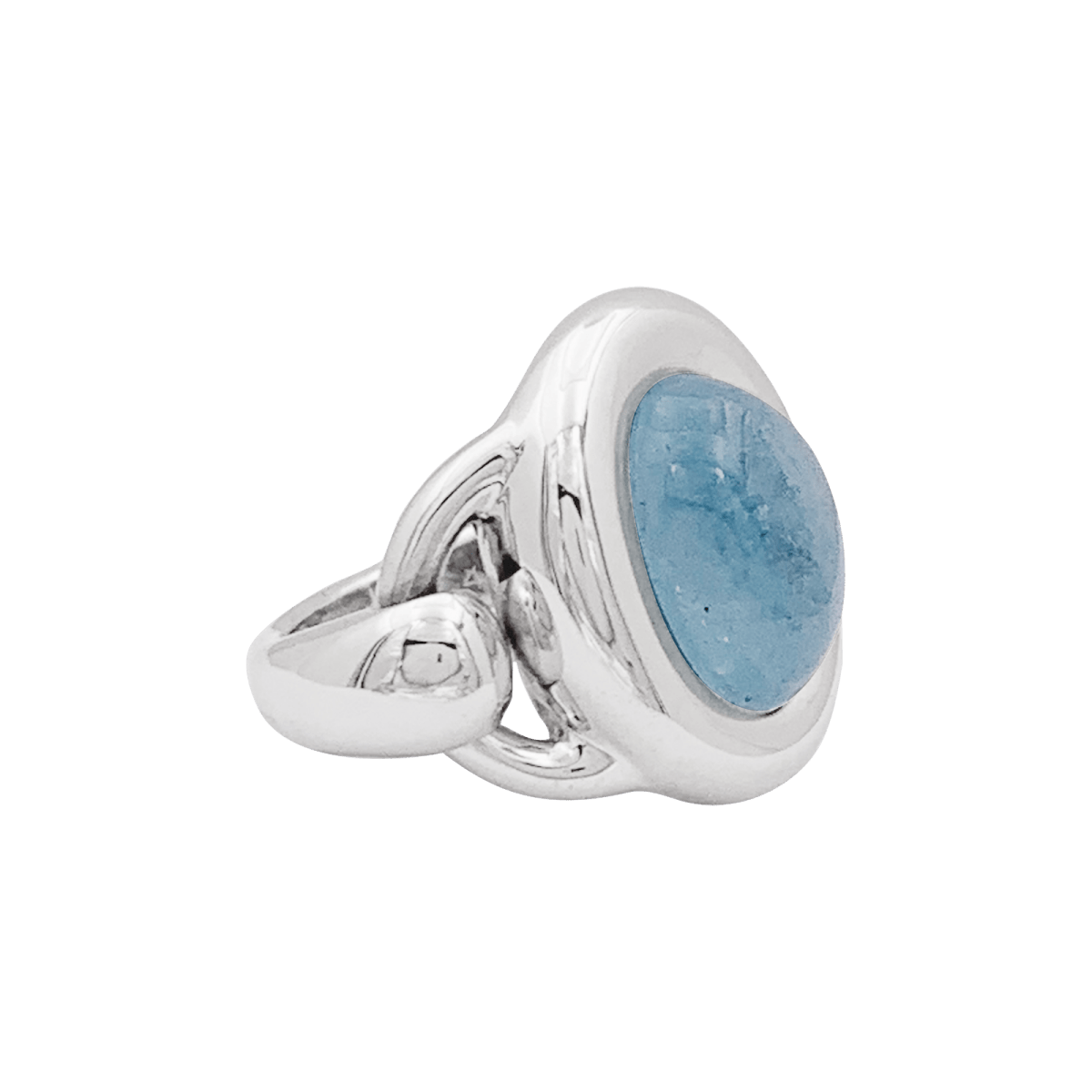 Bague Poiray, aigue - marine et or blanc - Maison Eloe