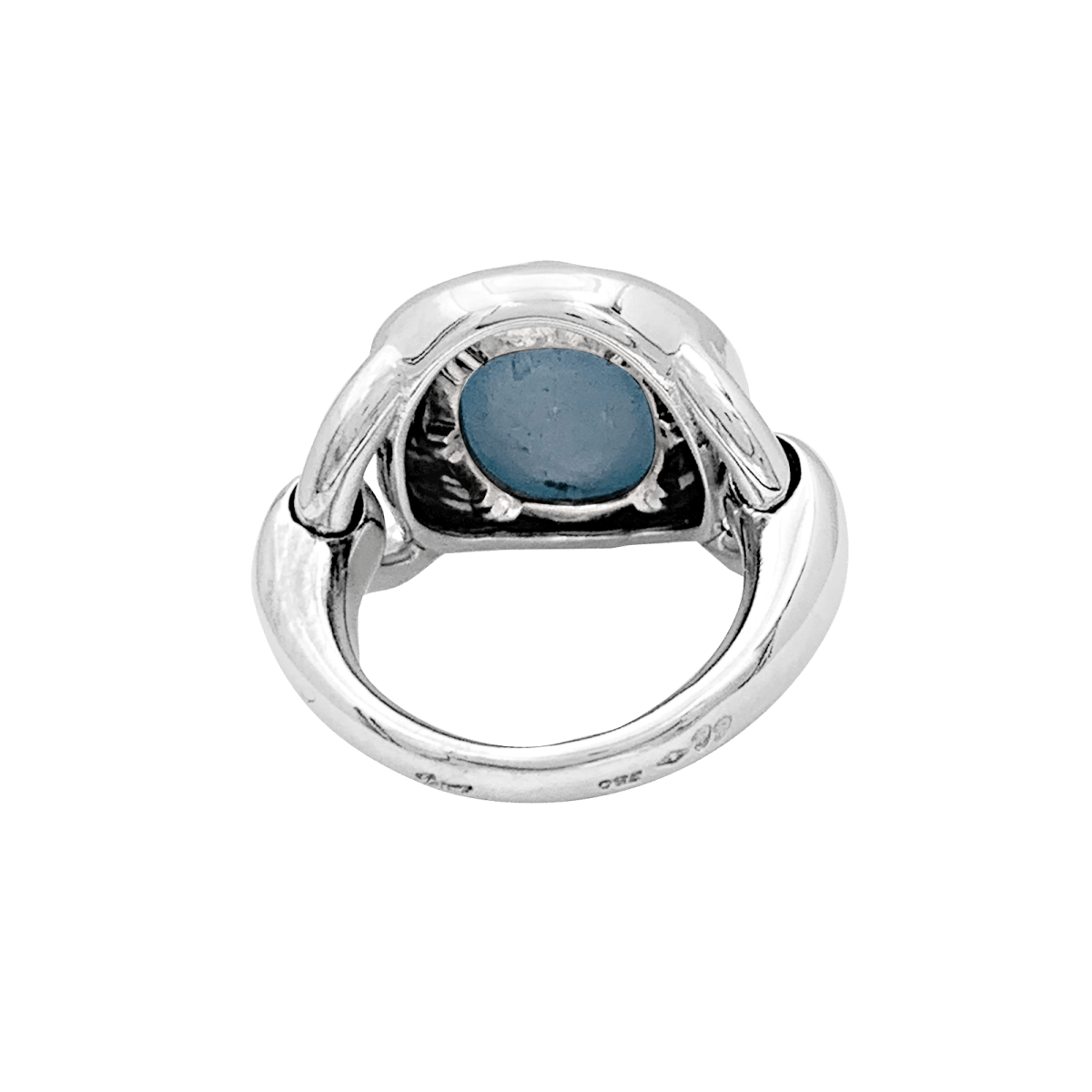Bague Poiray, aigue - marine et or blanc - Maison Eloe