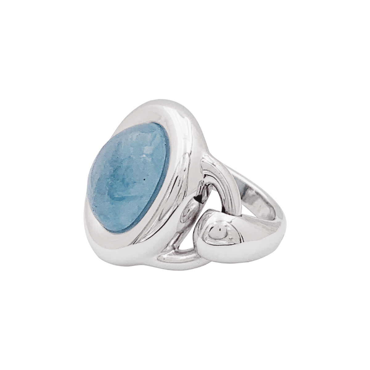 Bague Poiray, aigue - marine et or blanc - Maison Eloe