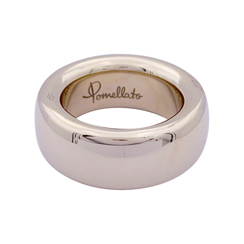 Bague Pomellato, "Iconica Medium", or blanc naturel.