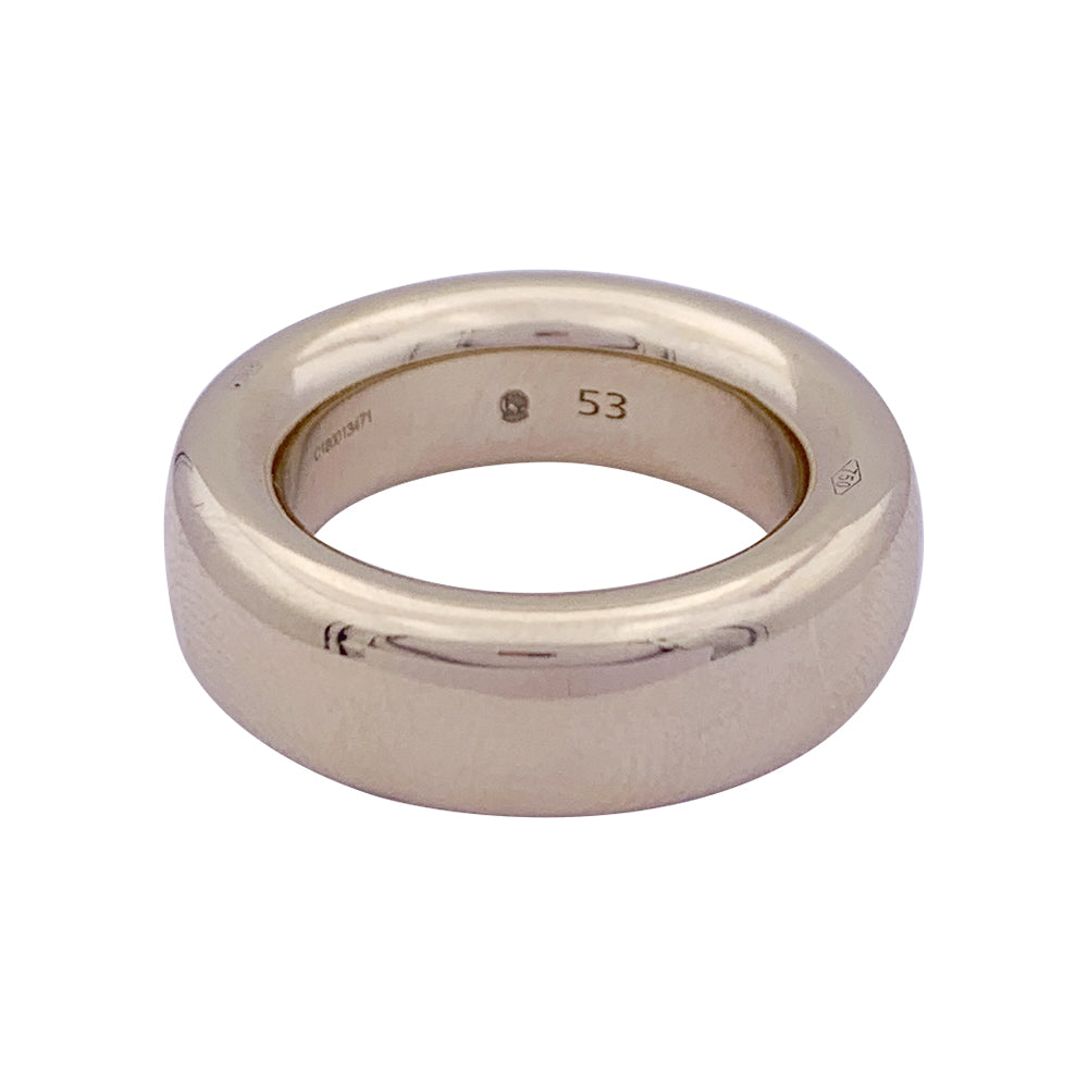 Pomellato ring, "Iconica Slim", natural white gold.