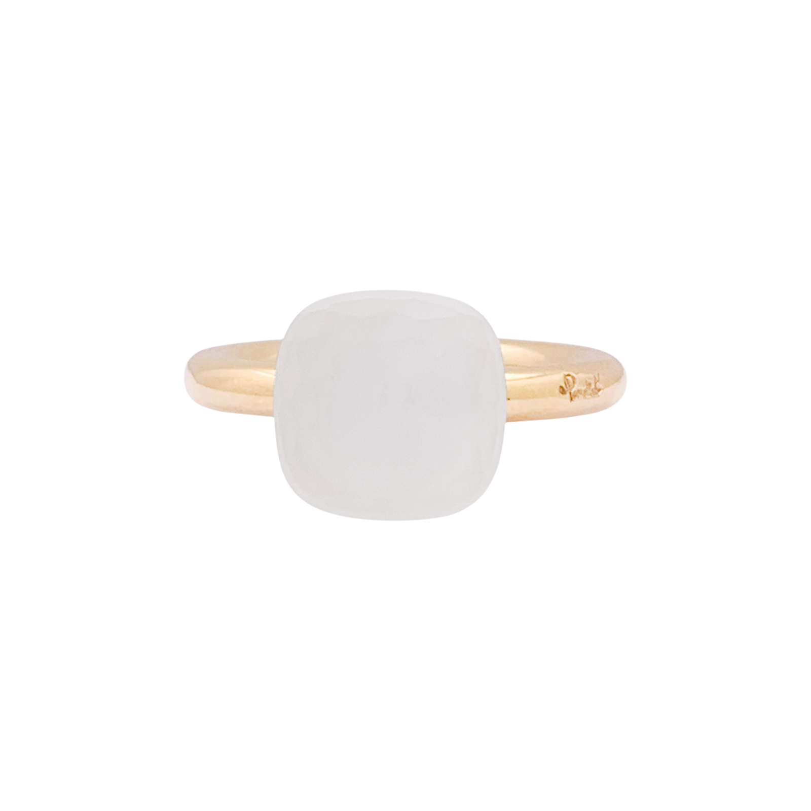 Bague Pomellato, "Nudo Gelé", deux ors, topaze blanche.