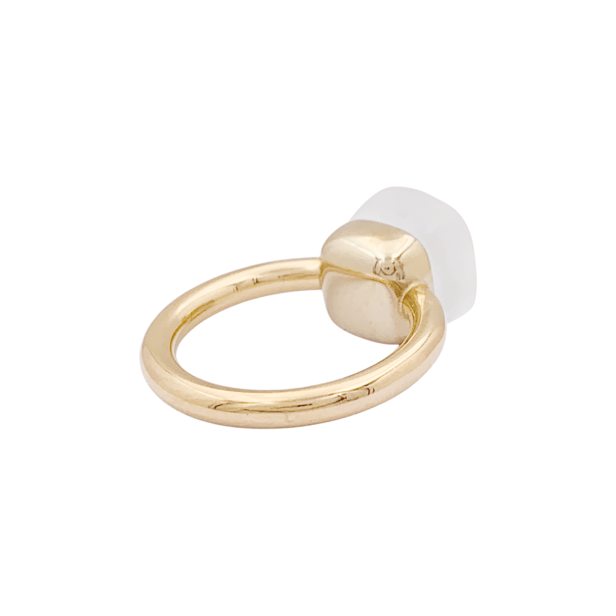 Bague Pomellato, "Nudo Gelé", deux ors, topaze blanche. - Maison Eloe