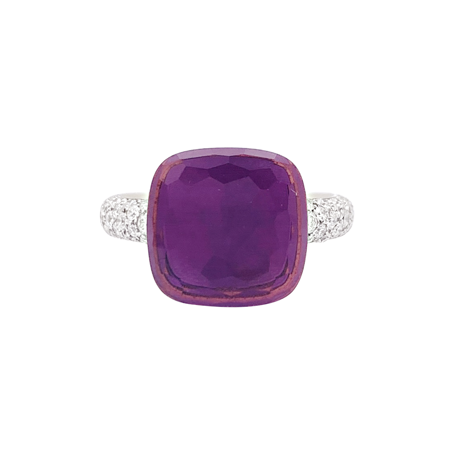 Bague Pomellato, "Nudo Maxi", améthyste, diamants, deux ors.
