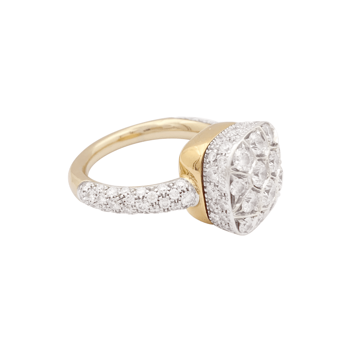 Bague Pomellato "Nudo Solitaire" or rose, or blanc, diamants. - Maison Eloe
