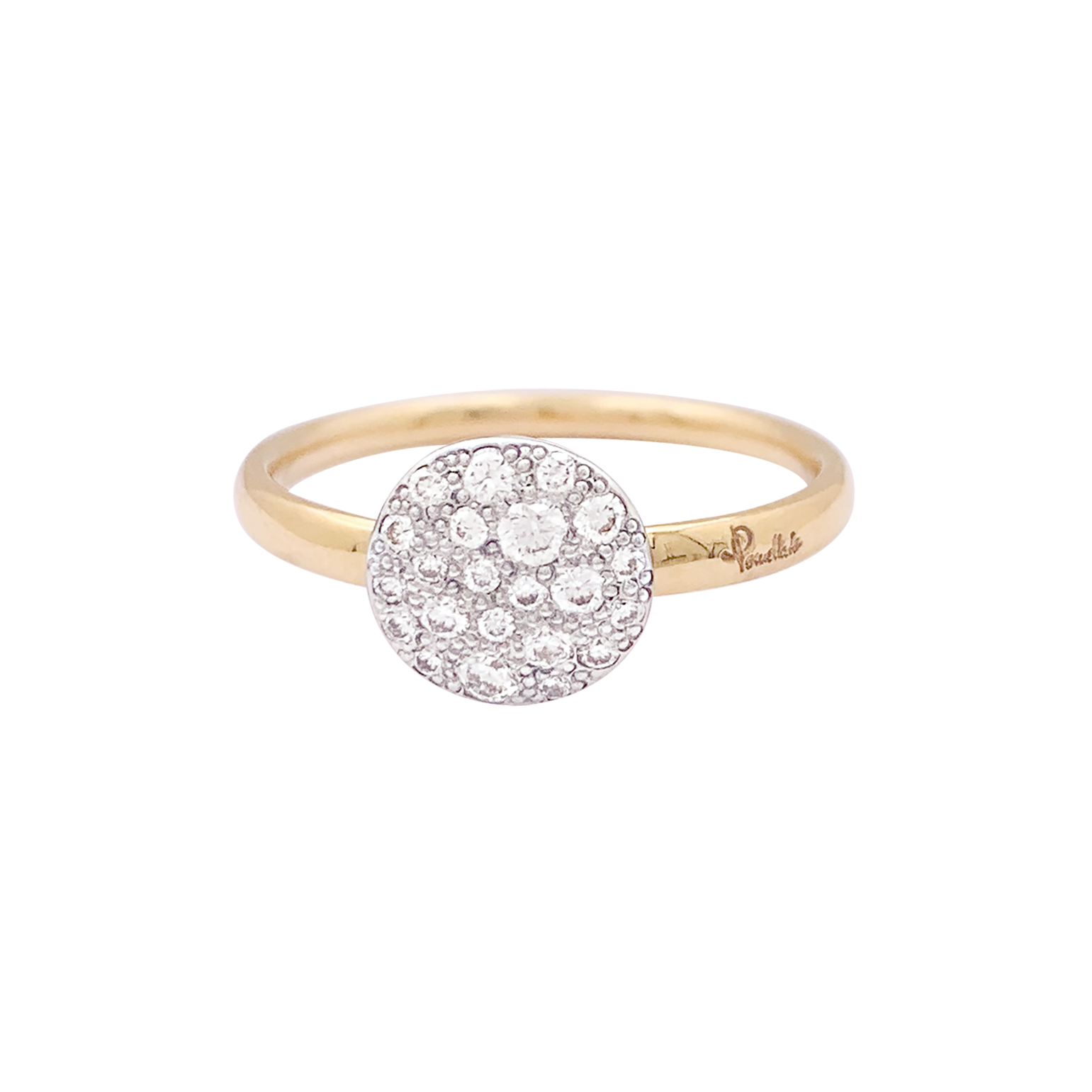 Bague Pomellato "Sabbia" or, diamants.
