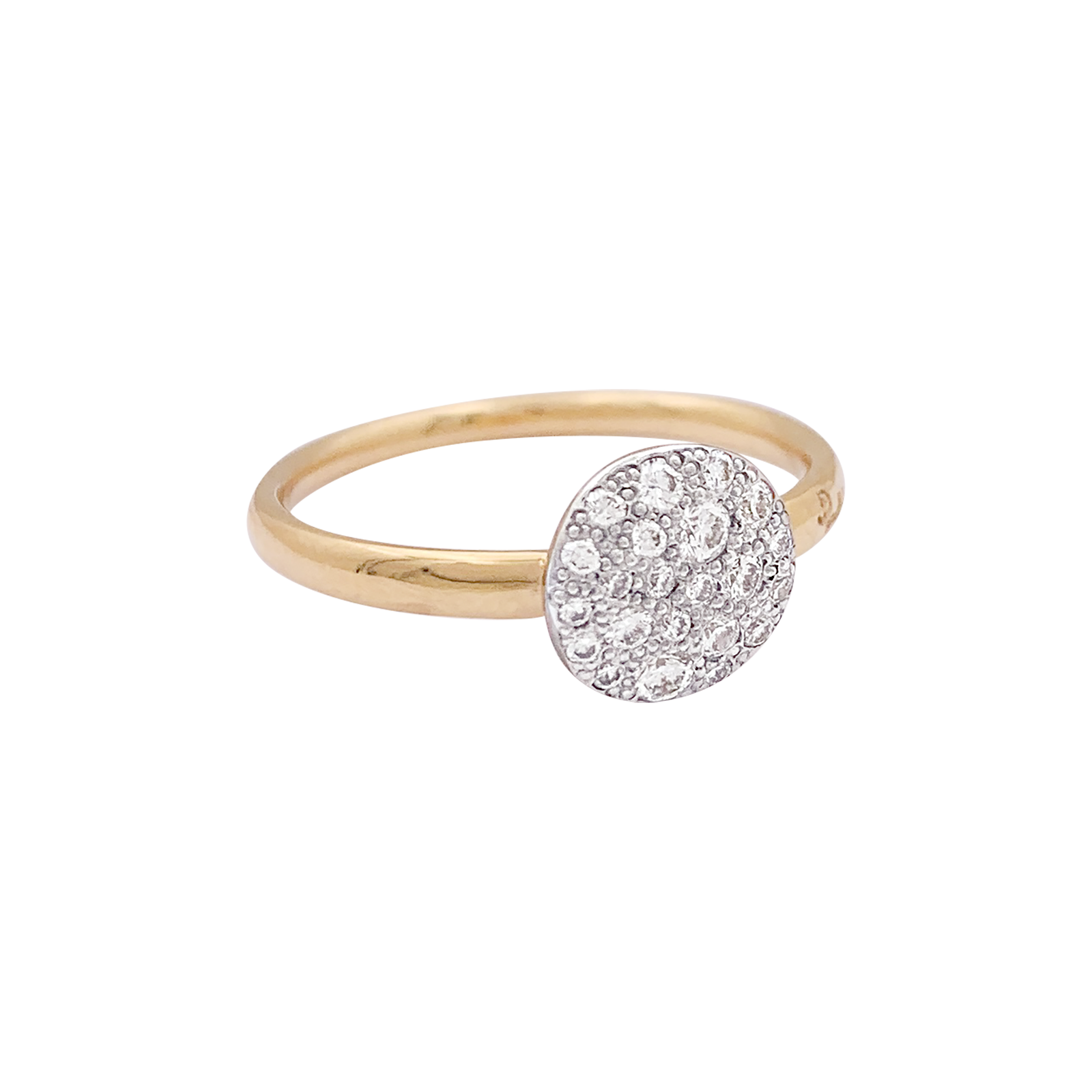 Pomellato "Sabbia" gold ring, diamonds.