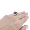 Pomellato ring, "Tango", pink gold, brown diamonds, diamonds, prasiolite.
