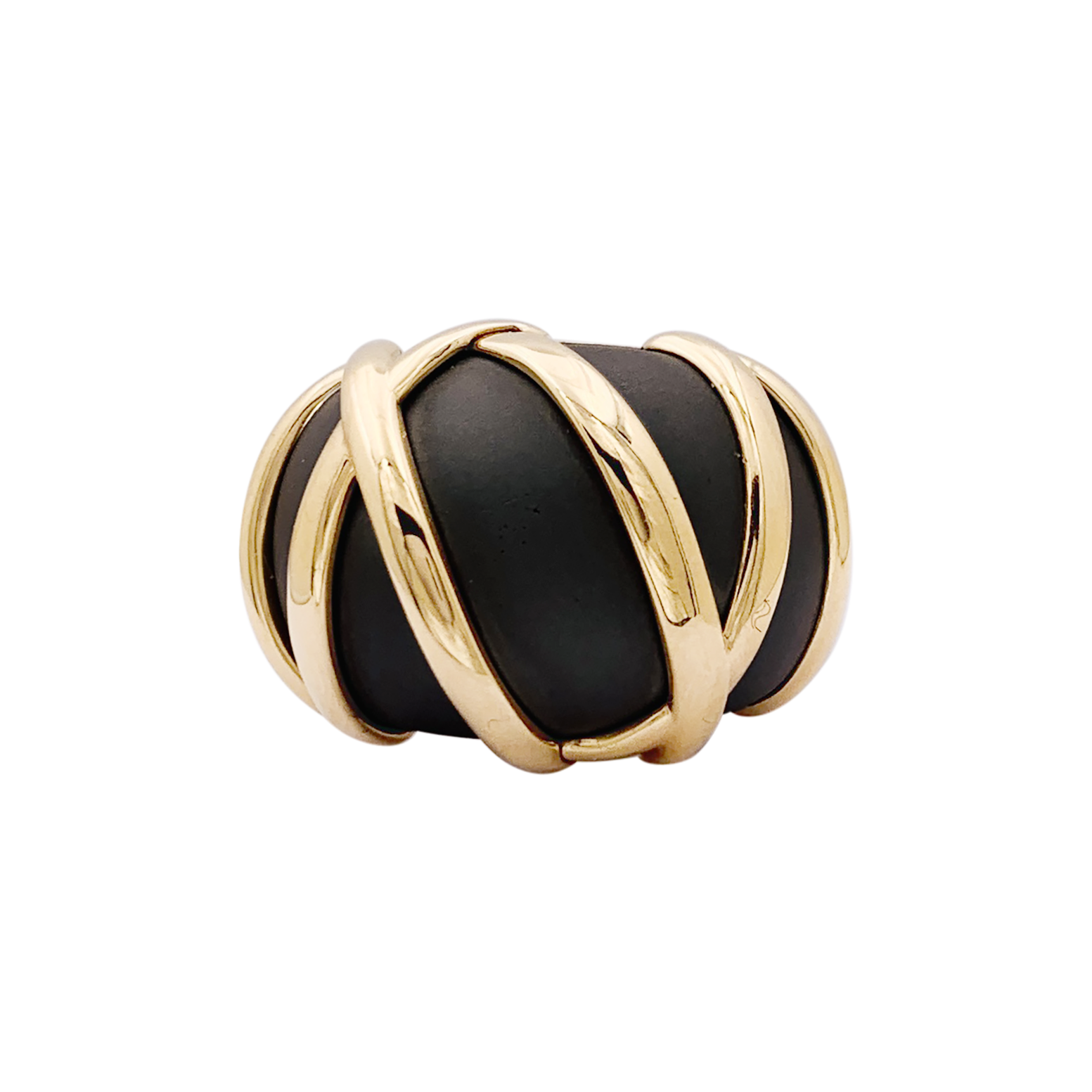 Bague Pomellato "Titanio" or rose, titane.