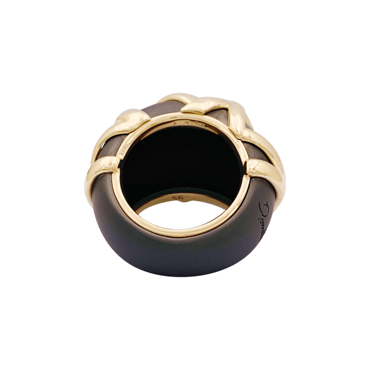 Bague Pomellato "Titanio" or rose, titane. - Maison Eloe