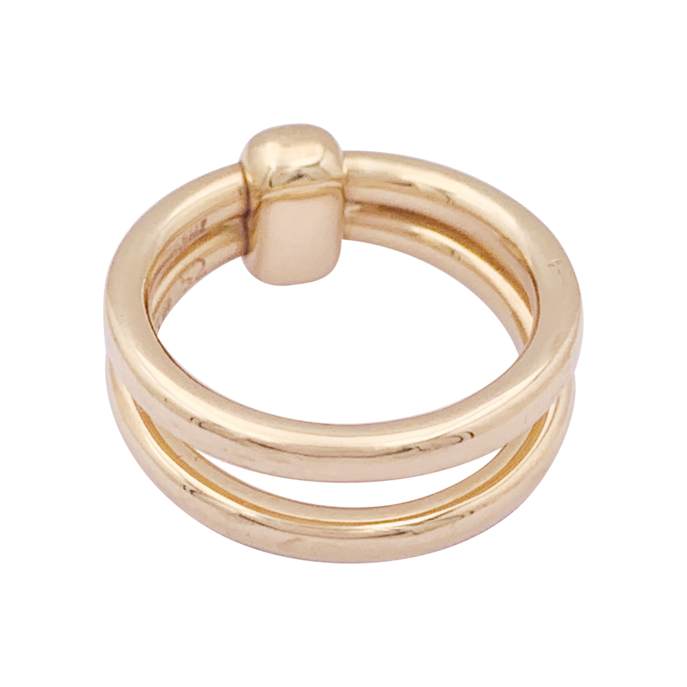 Pomellato ring, "Together", pink gold, diamonds.