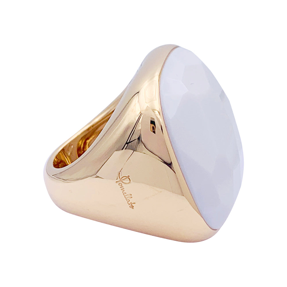 Pomellato, "Victoria" ring, pink gold, cacholong