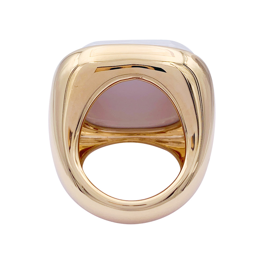 Pomellato, "Victoria" ring, pink gold, cacholong