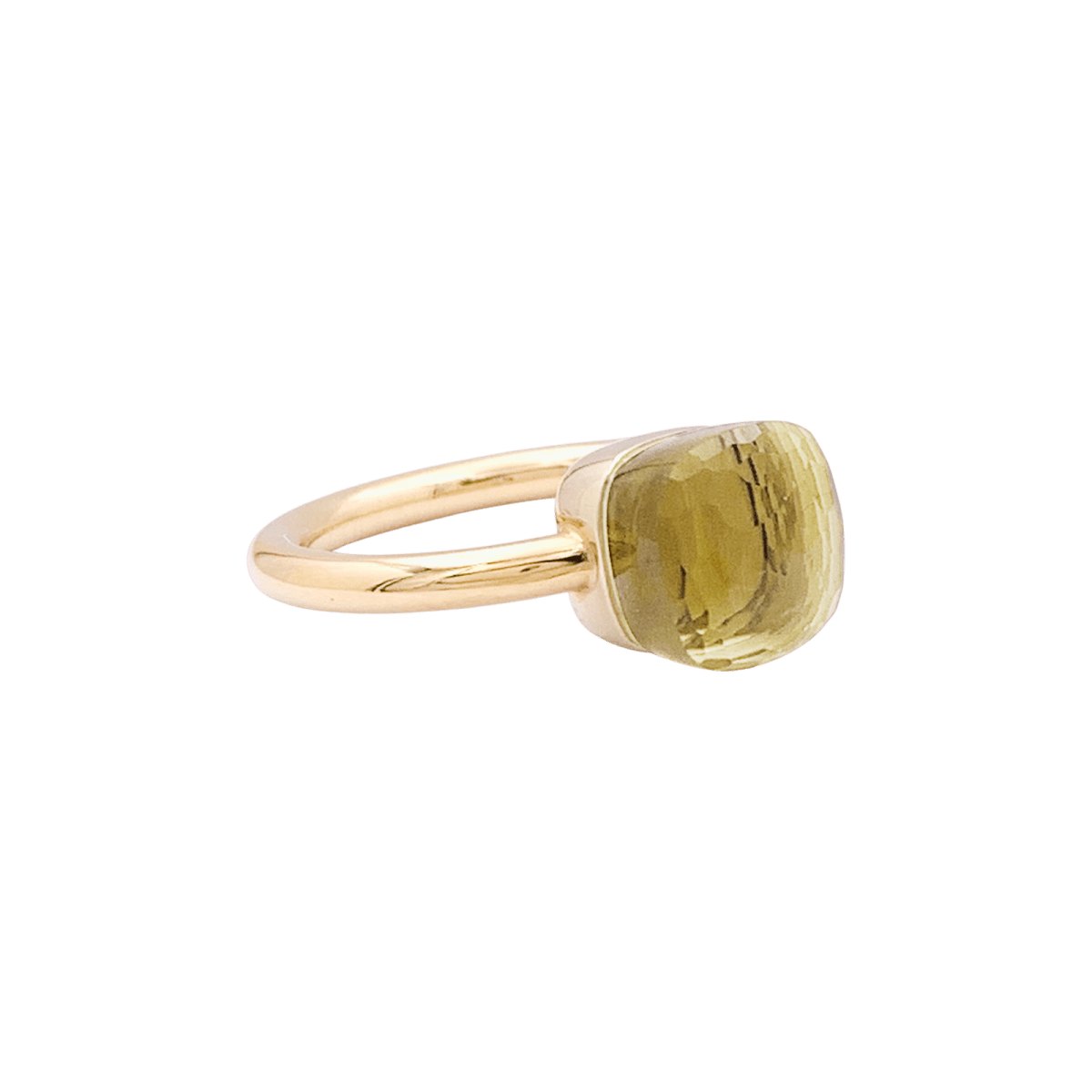 Bague Pomellato, "Nudo", petit modèle, quartz citron. - Maison Eloe