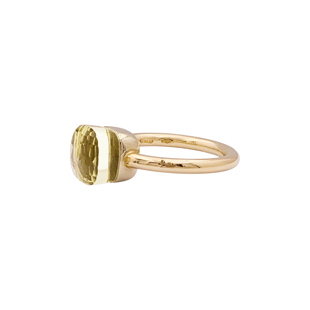 Bague Pomellato, "Nudo", petit modèle, quartz citron. - Maison Eloe