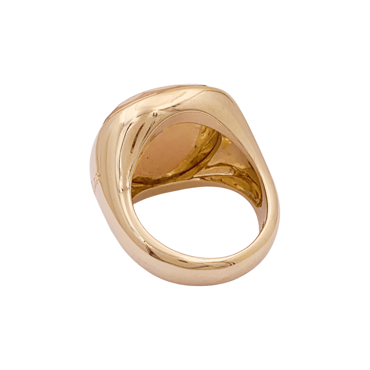 Bague Pomellato "Cipria" en or rose et quartz rose. - Maison Eloe