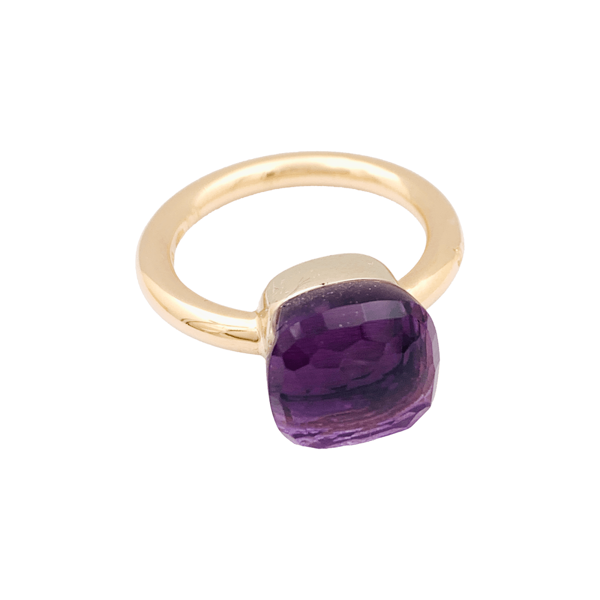 Bague Pomellato, collection "Nudo Classic", or rose et améthyste. - Maison Eloe