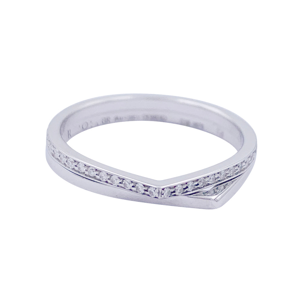 Repossi ring, "Antifer", white gold, diamonds.