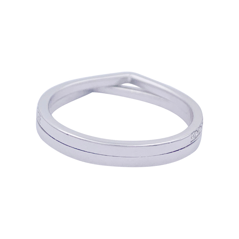 Bague Repossi, "Antifer", or blanc, diamants.