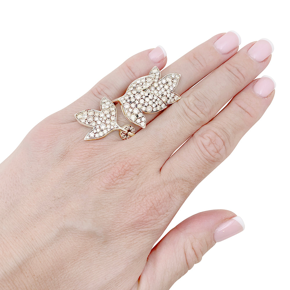 H.Stern ring, "Hera", noble gold, brown diamonds.