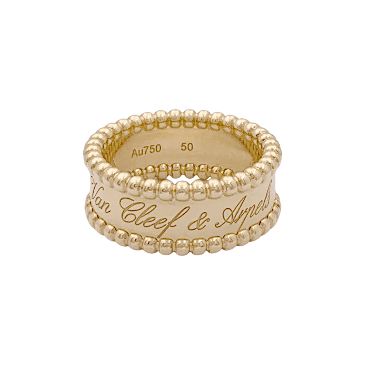 Bague Van Cleef & Arpels, "Perlée signature", or jaune. - Maison Eloe