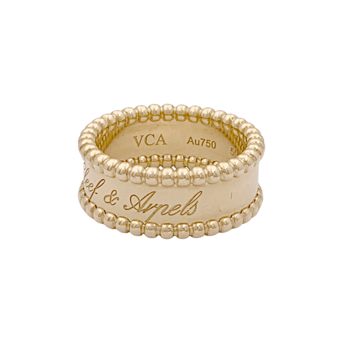 Bague Van Cleef & Arpels, "Perlée signature", or jaune. - Maison Eloe