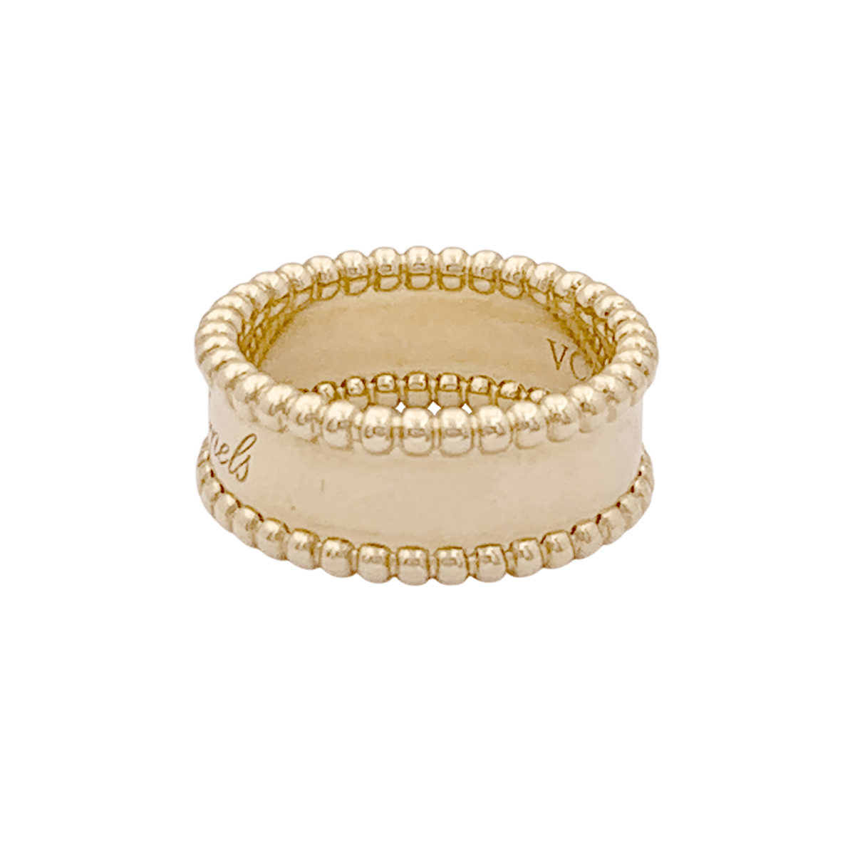 Bague Van Cleef & Arpels, "Perlée signature", or jaune. - Maison Eloe
