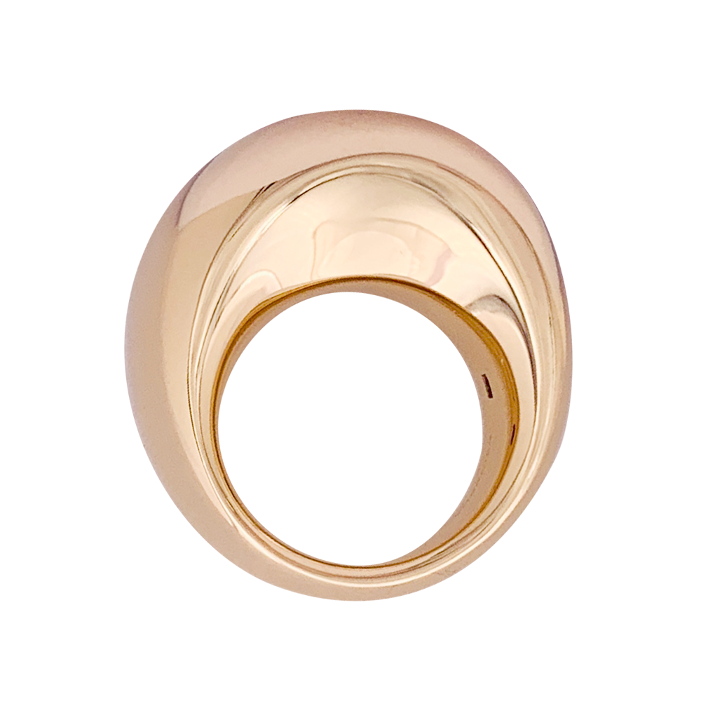 Vhernier ring, "Pirouette", pink gold.