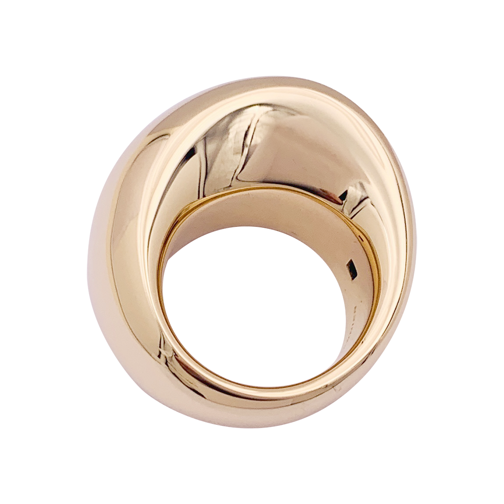 Vhernier ring, "Pirouette", pink gold.