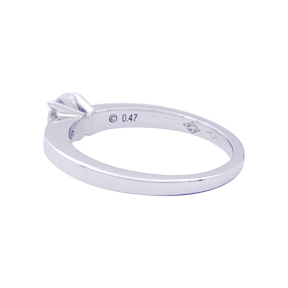 Bague solitaire Cartier "Déclaration" platine, diamant.