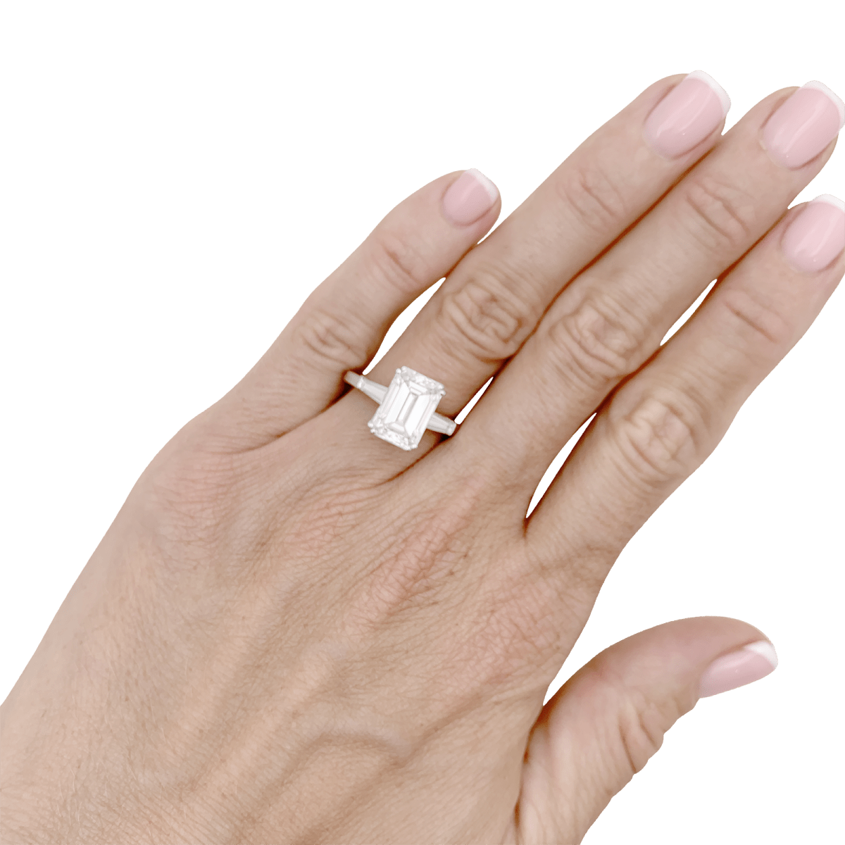 Bague solitaire Van Cleef & Arpels, diamant taille émeraude 4,01 cts. - Maison Eloe