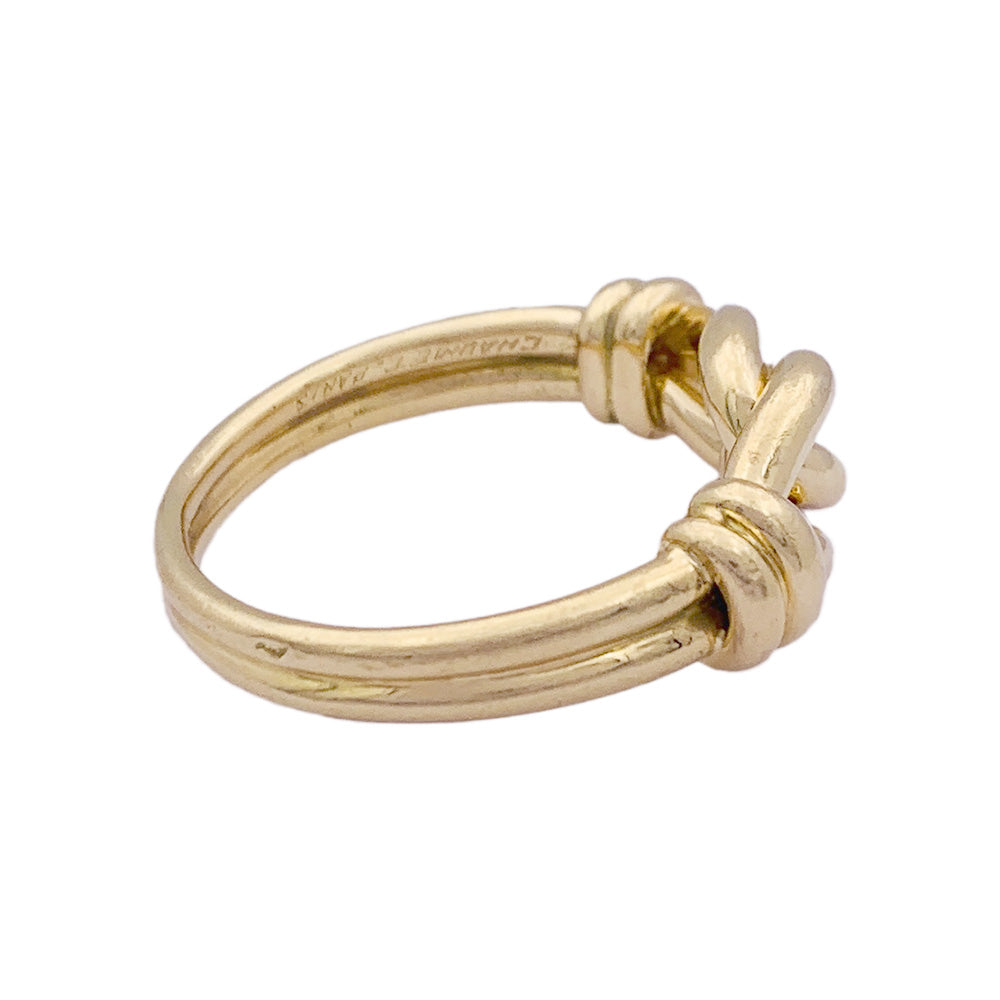 Vintage Chaumet ring, yellow gold.