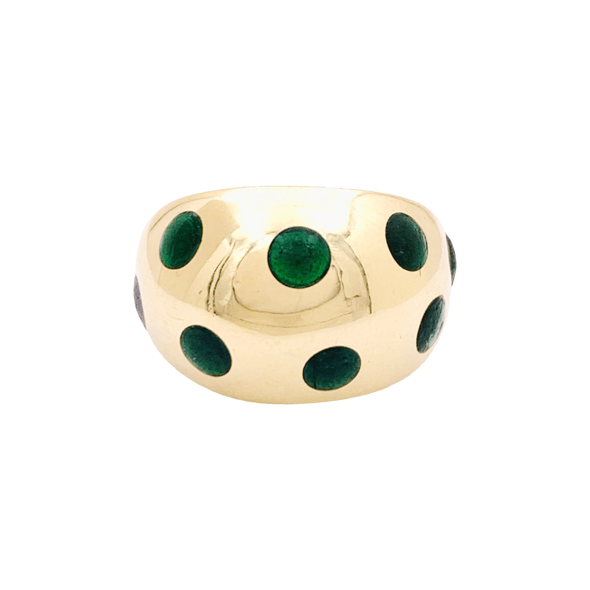 Bague vintage Van Cleef & Arpels, or jaune, laque. - Maison Eloe