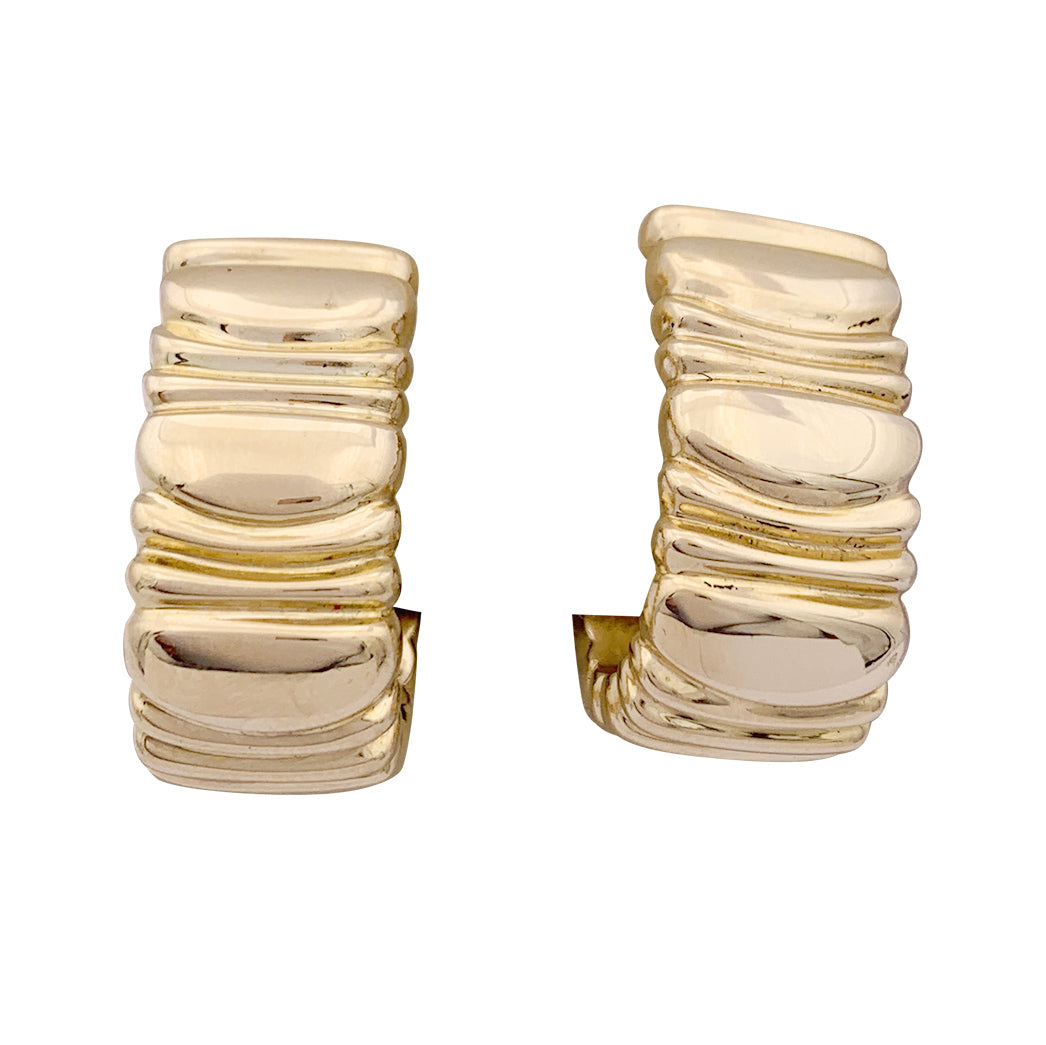Boucles d'oreilles Cartier, "Casque d'or", or jaune.