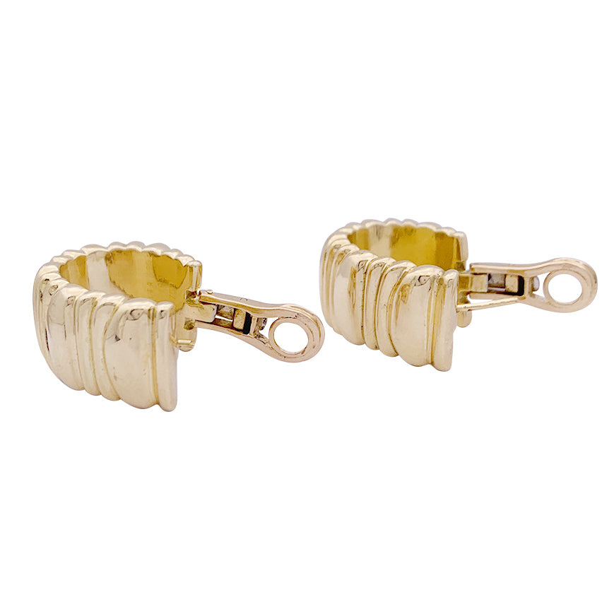 Cartier earrings, "Golden Helmet", yellow gold.