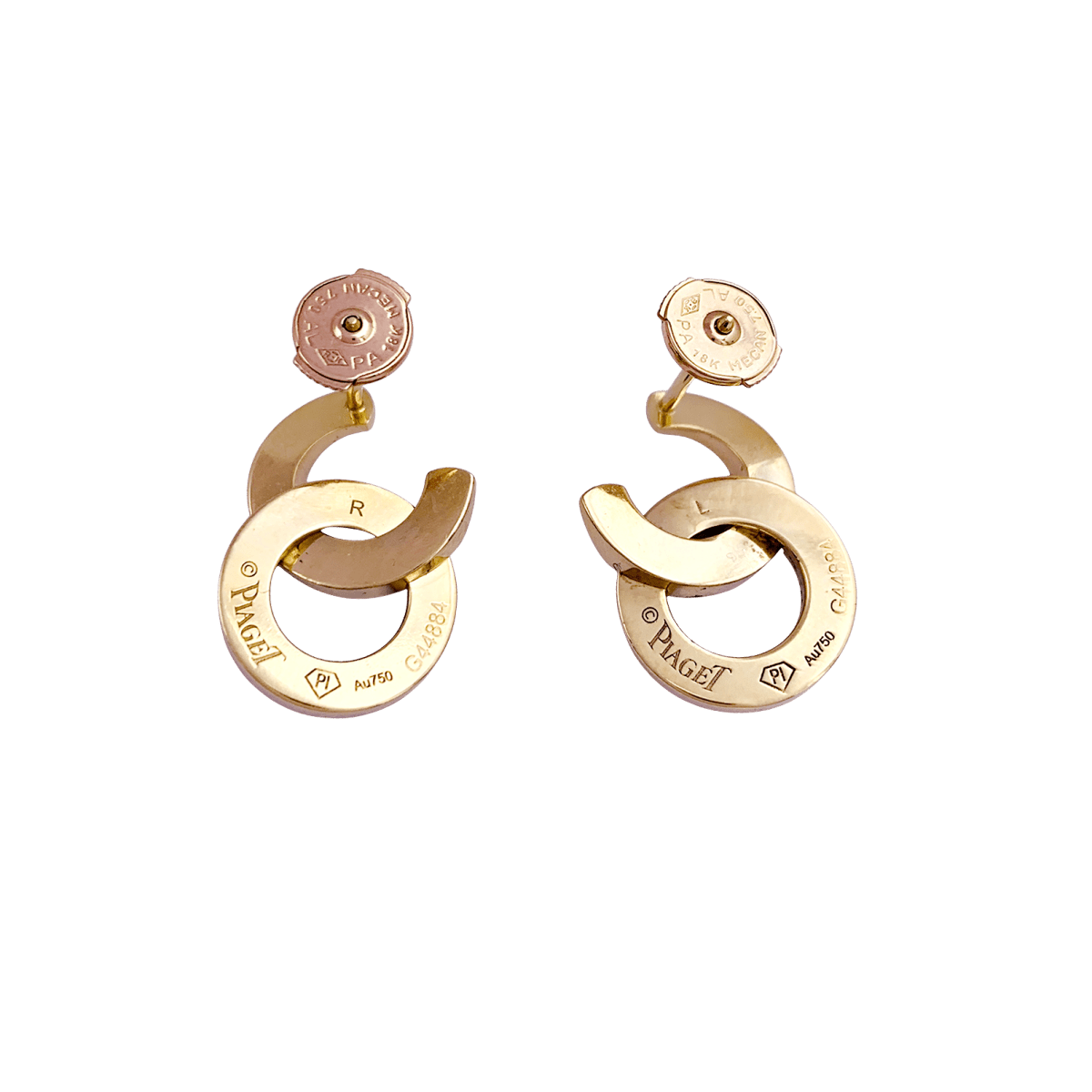 Boucles d'oreilles Piaget "Possession" or rose, diamants. - Maison Eloe