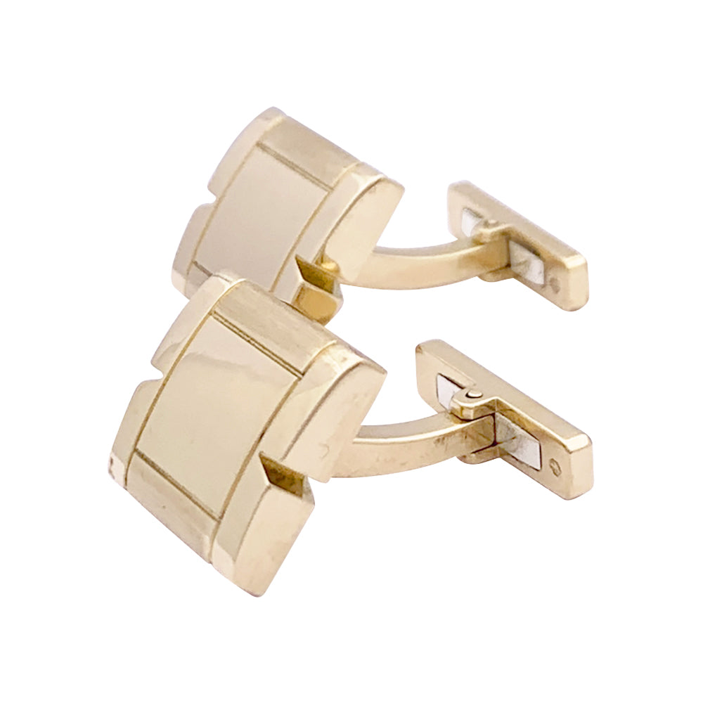 Cartier "Tank française" cufflinks, yellow gold.