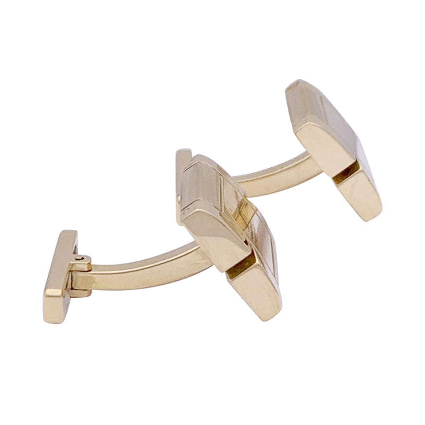 Boutons de manchette Cartier "Tank française", or jaune.