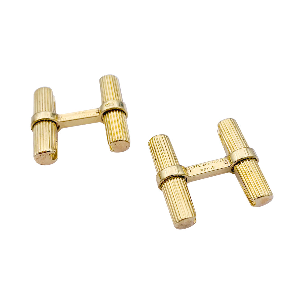 Van Cleef & Arpels cufflinks in yellow gold.