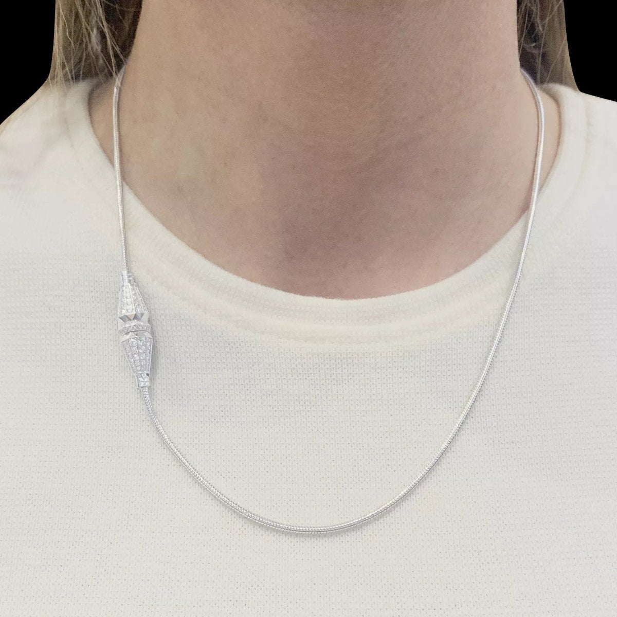 Bracelet Boucheron "Jack de Boucheron" or blanc, diamants. - Maison Eloe