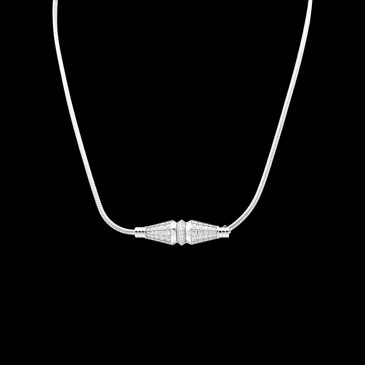Bracelet Boucheron "Jack de Boucheron" or blanc, diamants. - Maison Eloe