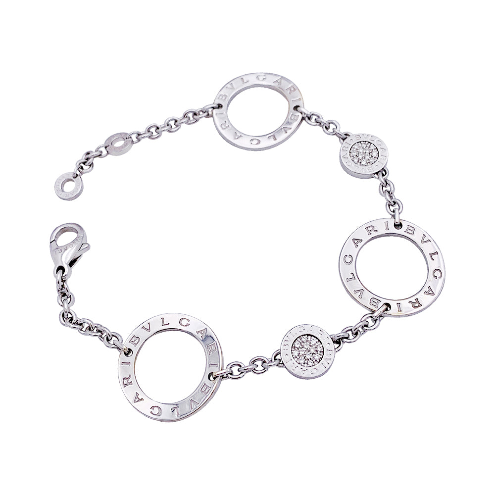 Bulgari "Bulgari-Bulgari" bracelet, white gold and diamonds.