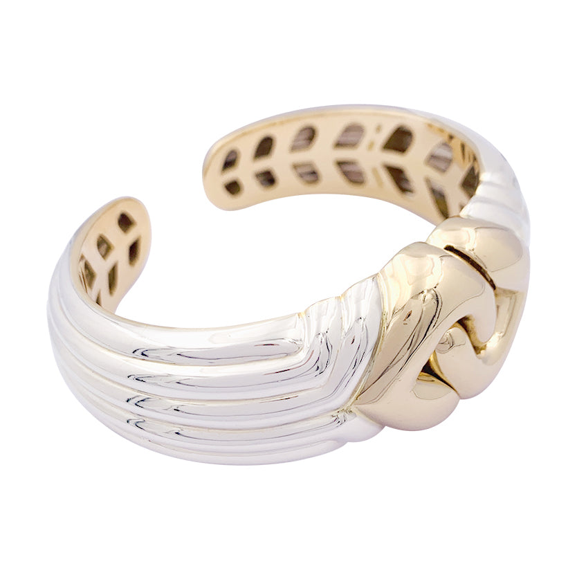 Bulgari bracelet, "Doppio Cuore", two golds.