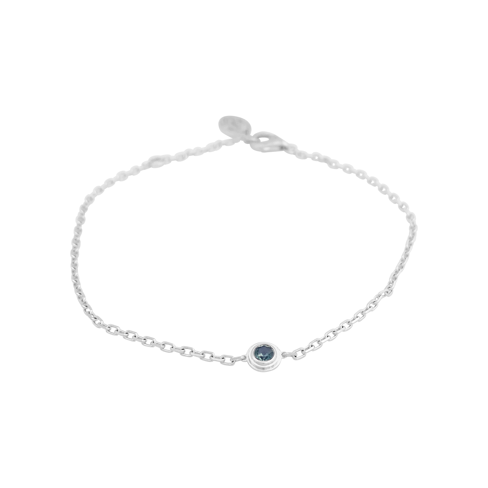 Bracelet Cartier "Cartier d'Amour" or blanc, saphir vert.